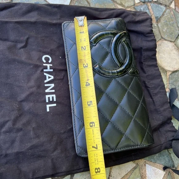 Chanel vintage cambon long wallet quilted leather cc - Picture 8 of 10